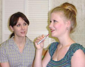 Kate Glasheen (Lenny) and Tess Talbot (Chick) @ BroadwayWorld Kate Glasheen (Lenny) and Tess Talbot (Chick) Photo